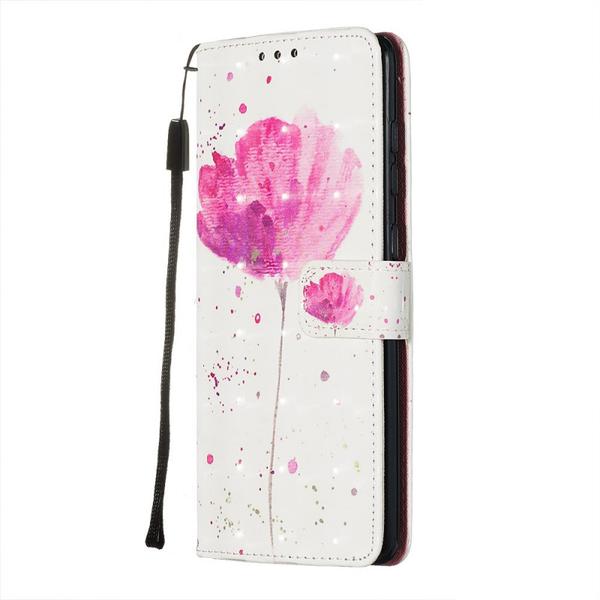 Lompakkokotelo Samsung Galaxy A51 - Vaaleanpunainen Kukka