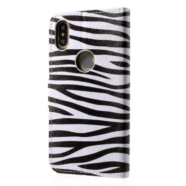 Plånboksfodral iPhone X / iPhone Xs - Zebra