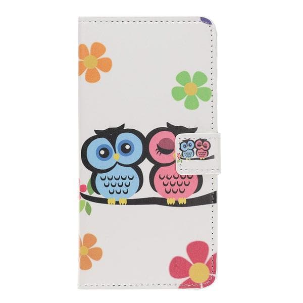 Plånboksfodral Samsung Galaxy A70 - Ugglor & Blommor