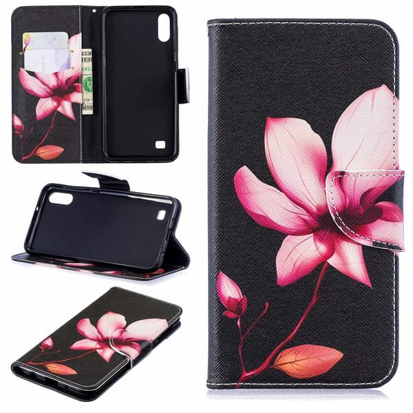 Plånboksfodral Samsung Galaxy A10 – Rosa Blomma