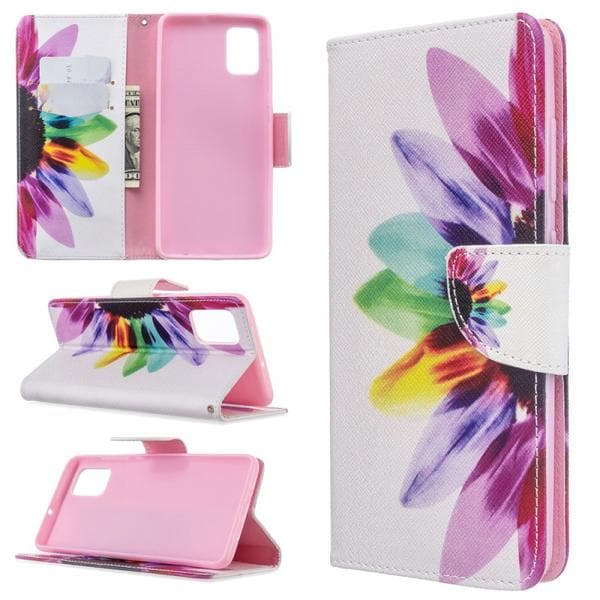 Plånboksfodral Samsung Galaxy A51 – Färgglad Blomma