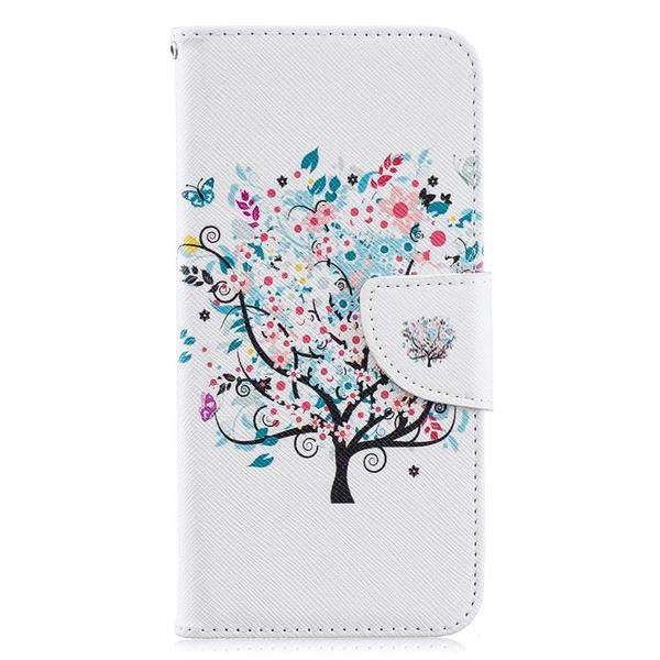Plånboksfodral Huawei Y6 2019  – Färgglatt Träd
