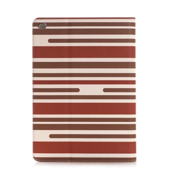 Plånboksfodral Apple Ipad Air 2 - Linjer Brun & Vit