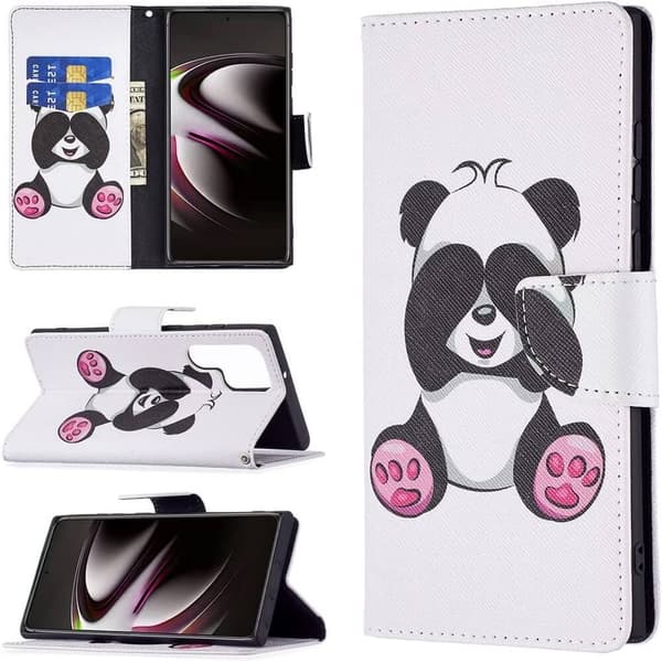 Plånboksfodral Samsung Galaxy S24 Ultra - Panda