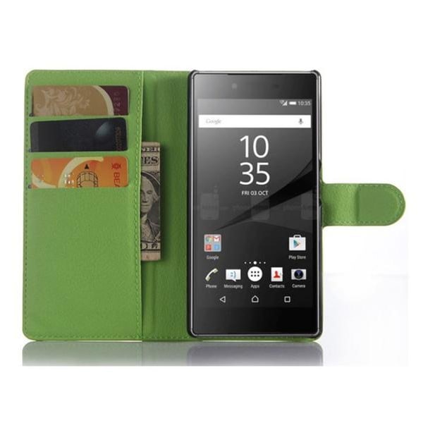 Plånboksfodral Sony Xperia Z5 - Grön