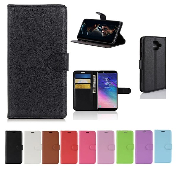 Plånboksfodral Samsung Galaxy A6 (2018) - Olika färger Grön