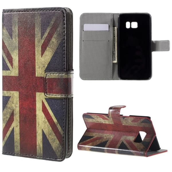 Plånboksfodral Samsung Galaxy S7 - Flagga UK