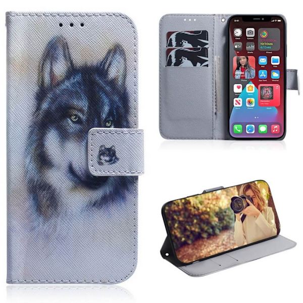 Plånboksfodral iPhone 14 Plus – Varg