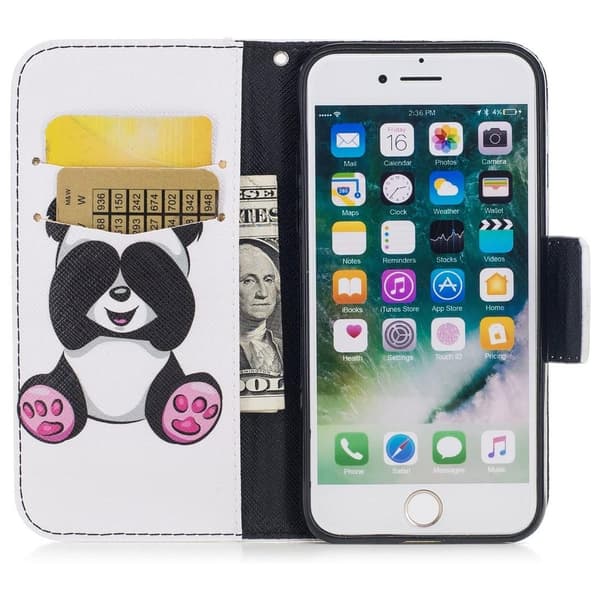 Plånboksfodral Apple iPhone 7 - Panda