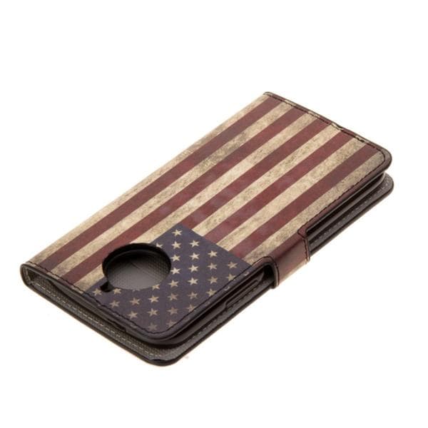 Plånboksfodral Moto G5S Plus - Flagga USA