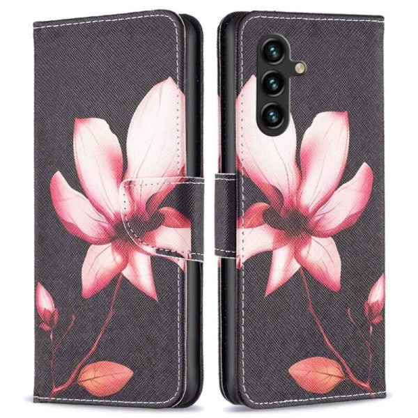 Plånboksfodral Samsung Galaxy A54 – Rosa Blomma