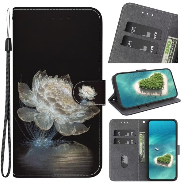 Plånboksfodral Samsung Galaxy S23 - Vit Blomma