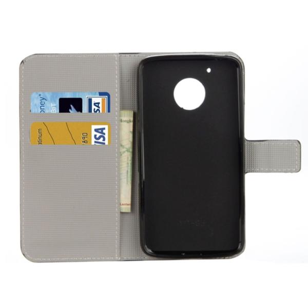 Plånboksfodral Moto G5 – Prickigt med Uggla