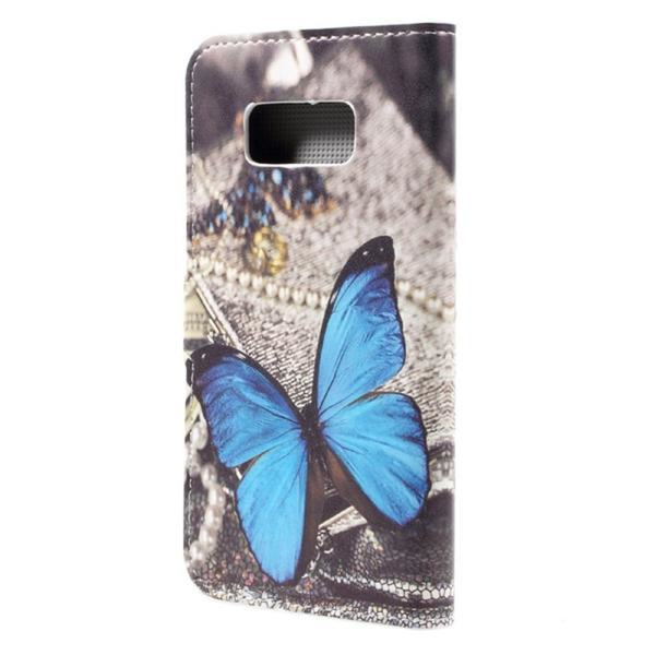 Plånboksfodral Samsung Galaxy S8 Plus – Blå Fjäril