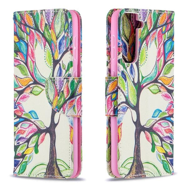 Plånboksfodral Samsung Galaxy S22 Plus - Färgglatt Träd
