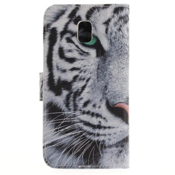 Plånboksfodral Samsung Galaxy J3 (2017) – Vit Tiger