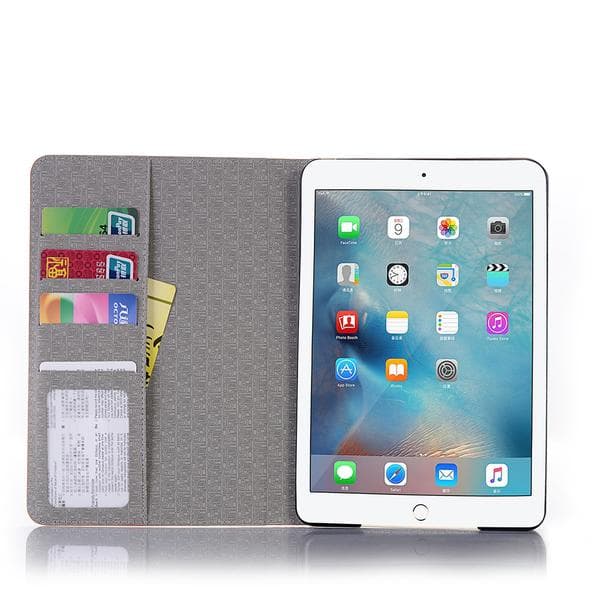 Plånboksfodral iPad Mini 5 (2019) - Rutmönster, 3 Färger Brun
