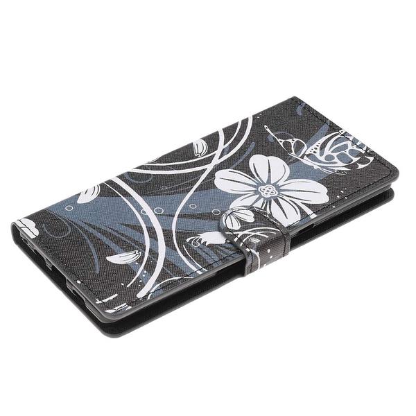Plånboksfodral Sony Xperia 10 Plus - Svart med Blommor