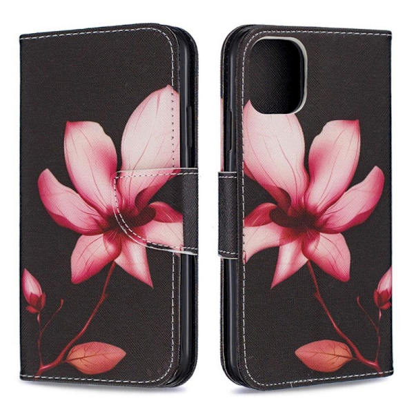 Plånboksfodral iPhone 14 Plus – Rosa Blomma