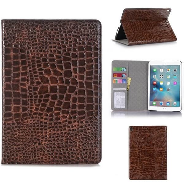 Plånboksfodral iPad Pro 10,5" (2017) Krokodilmönster - 5 Färger Brun