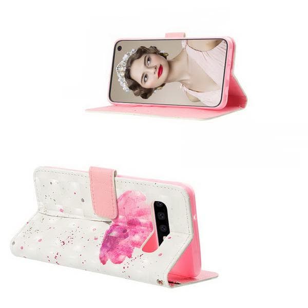 Plånboksfodral Samsung Galaxy S10 – Rosa Blomma
