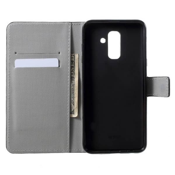 Plånboksfodral Samsung Galaxy A6 Plus - Lotus