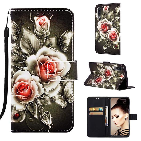 Plånboksfodral Samsung Galaxy A50 – Rosor