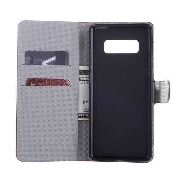 Plånboksfodral Samsung Galaxy Note 8 – Ugglor & Hjärtan