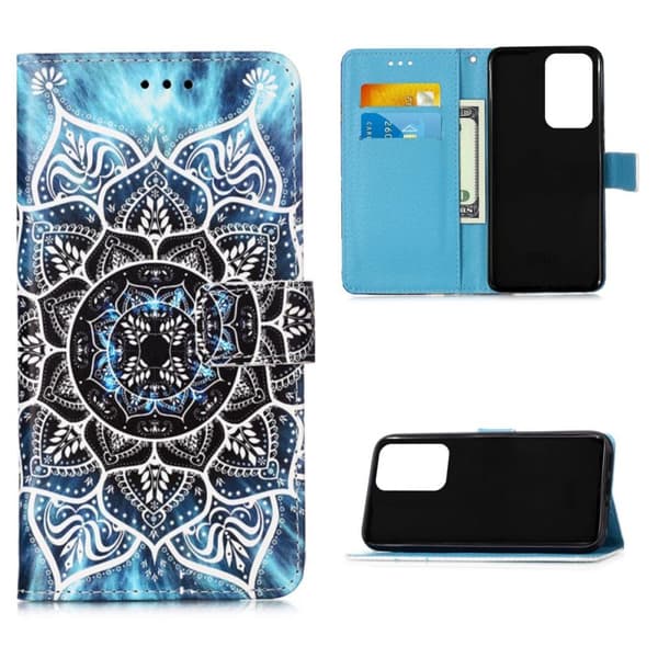 Plånboksfodral Samsung Galaxy A23 – Blå Mandala