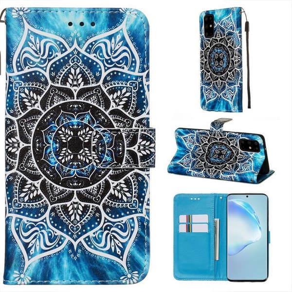 Plånboksfodral Samsung Galaxy S20 Plus – Blå Mandala