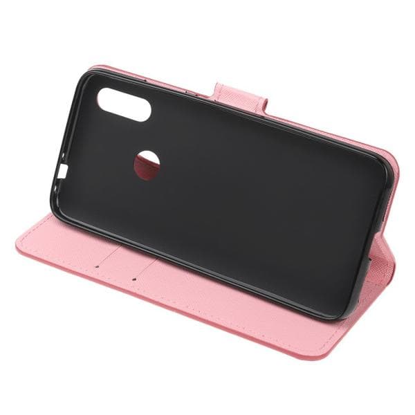 Plånboksfodral Huawei Y6 2019 - Vit med Fjärilar