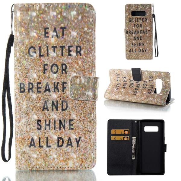 Plånboksfodral Samsung Galaxy Note 8 – Eat Glitter And Shine