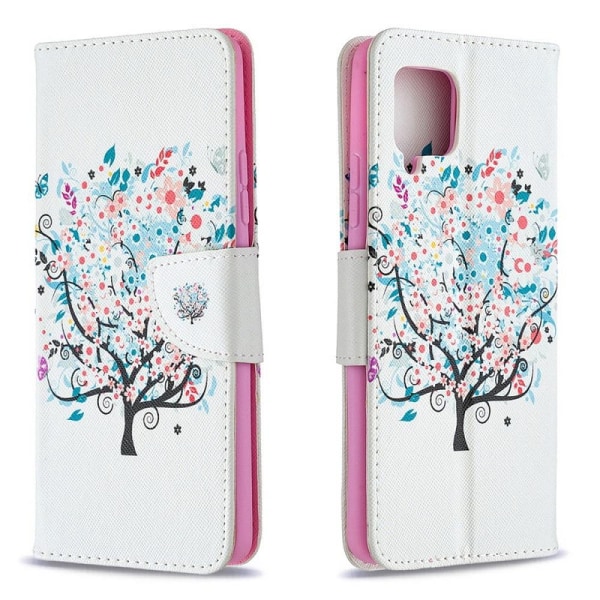 Plånboksfodral Samsung Galaxy A12 - Färgglatt Träd