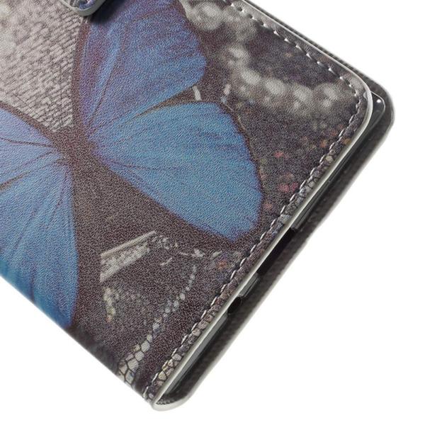 Plånboksfodral Sony Xperia XZ Premium – Blå Fjäril