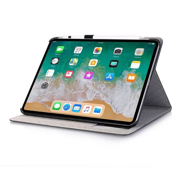 Fodral iPad Air 13" (2026) Rutmönster - Brun