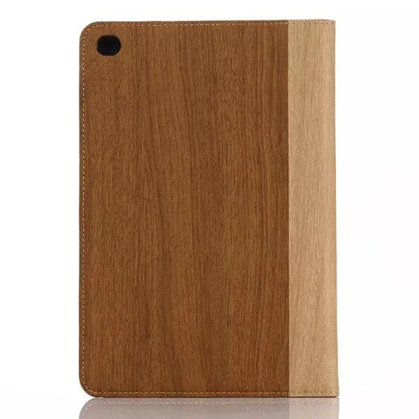 Plånboksfodral Ipad Mini 4 - Trä (välj mellan 4 färger) Ljusbrun