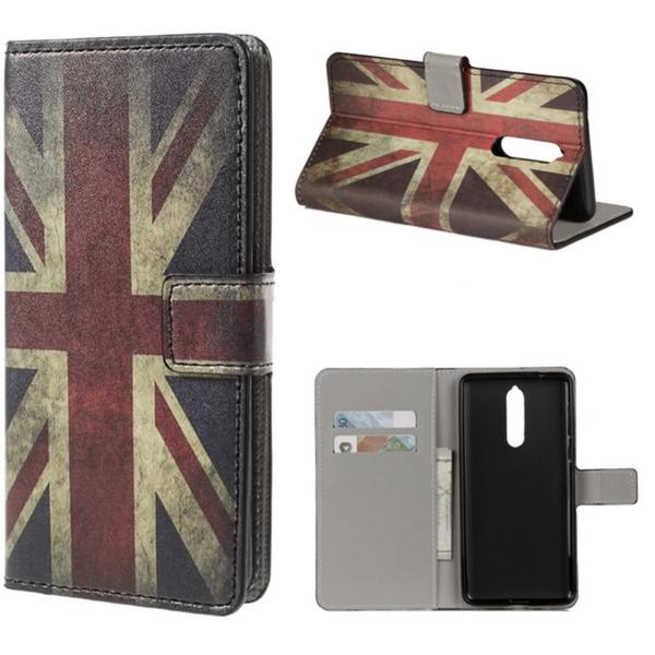 Plånboksfodral Nokia 8 - Flagga UK