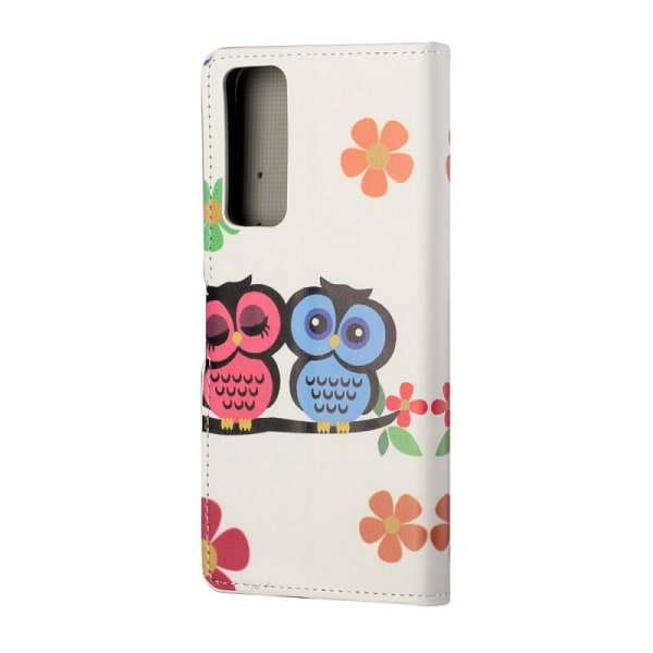 Plånboksfodral Huawei P Smart 2021 - Ugglor & Blommor