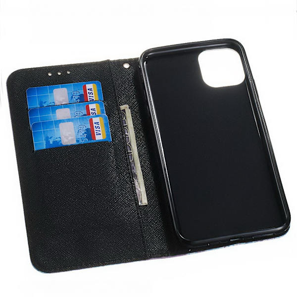 Plånboksfodral iPhone 15 Pro Max – Döskalle / Rosor
