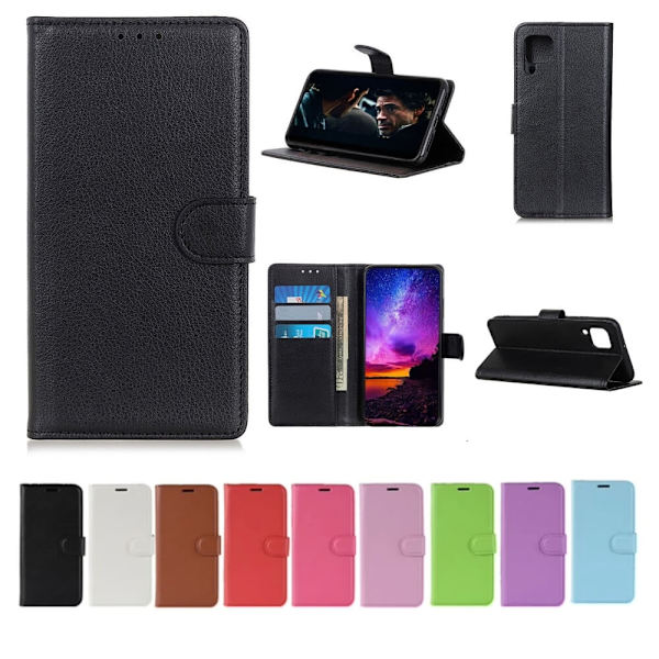 Plånboksfodral Samsung Galaxy A12 - Olika färger Grön