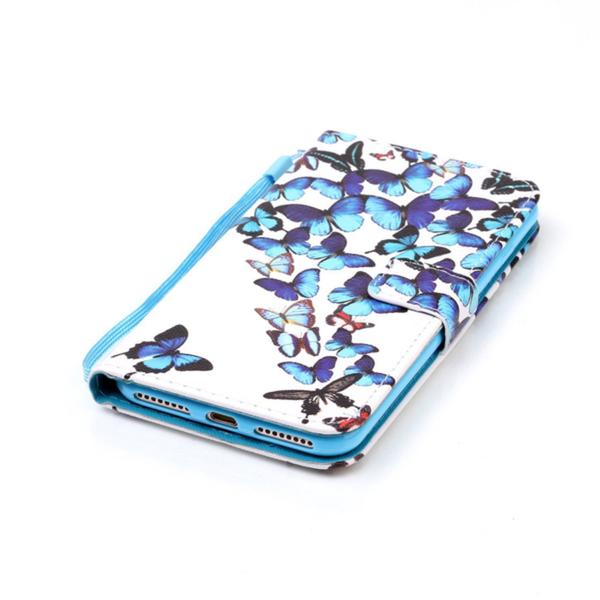 Plånboksfodral iPhone 7 Plus - Fjärilar