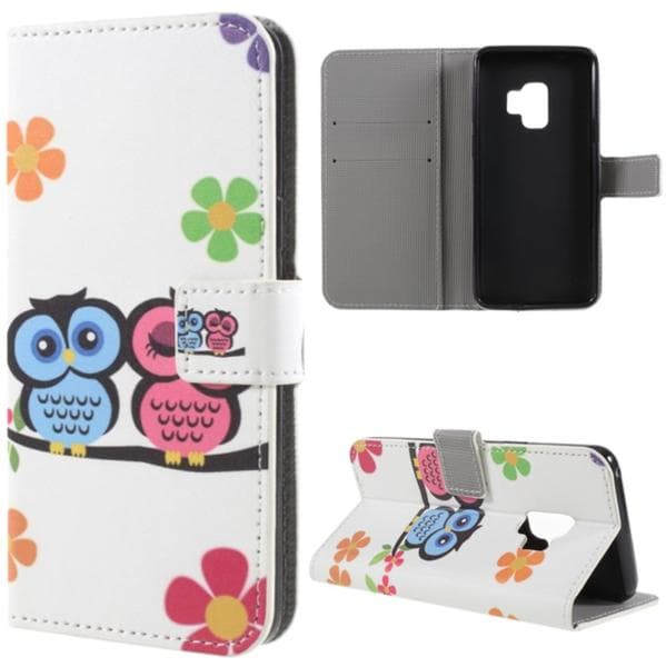 Plånboksfodral Samsung Galaxy S9 – Ugglor & Blommor