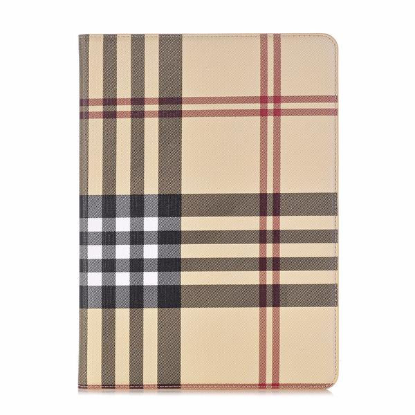 Plånboksfodral iPad Air 9,7" - Rutmönster, 3 Olika Färger Beige