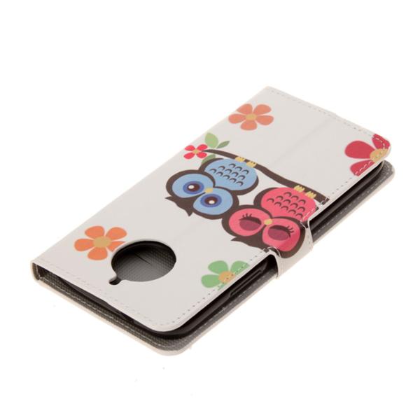 Plånboksfodral Moto G5S – Ugglor & Blommor