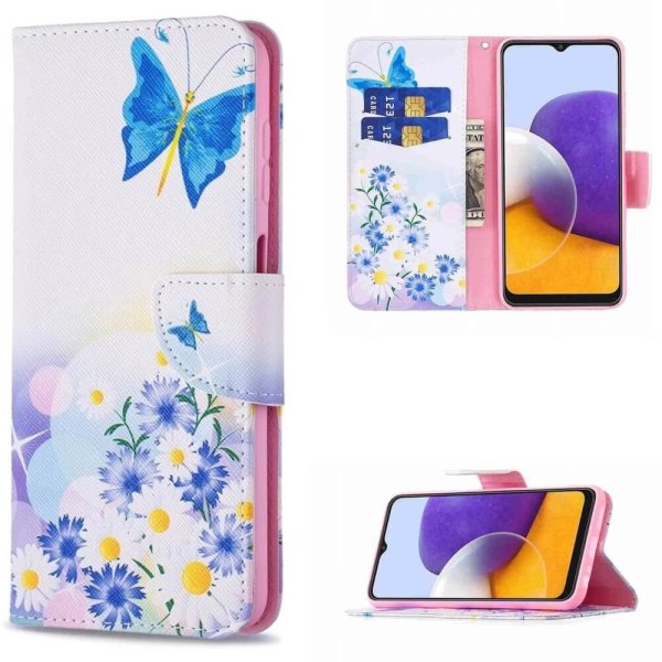 Lompakkokotelo Samsung Galaxy S23 - Perhosia Ja Kukkia