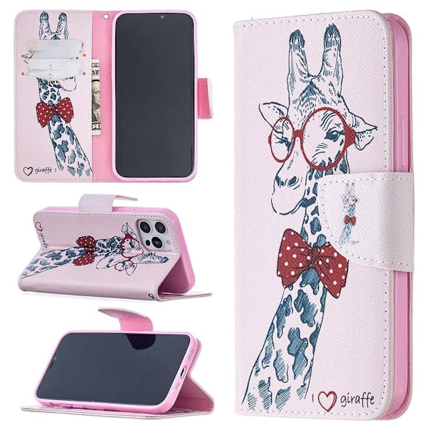 Lompakkokotelo iPhone 15 - Kirahvi