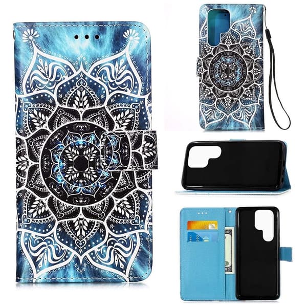 Plånboksfodral Samsung Galaxy S26 Ultra - Blå Mandala