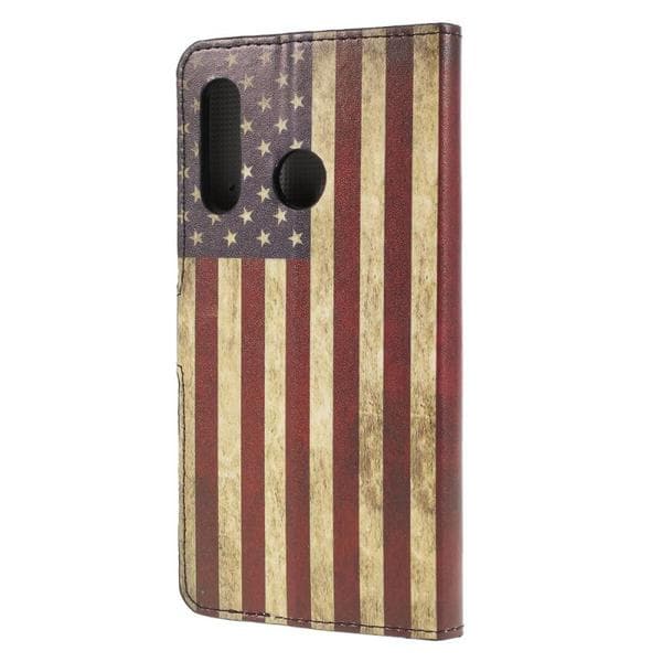Plånboksfodral Huawei P30 Lite - Flagga USA