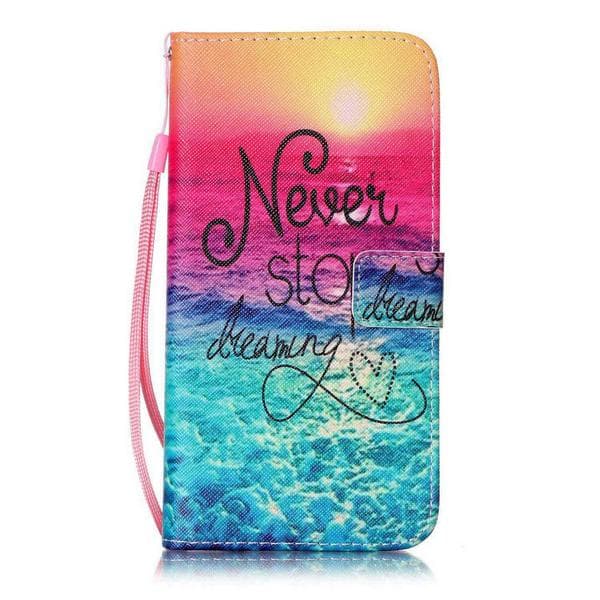 Plånboksfodral Apple iPhone 8 Plus – Never Stop Dreaming