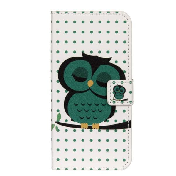 Plånboksfodral Motorola Moto G6 Plus - Prickigt med Uggla